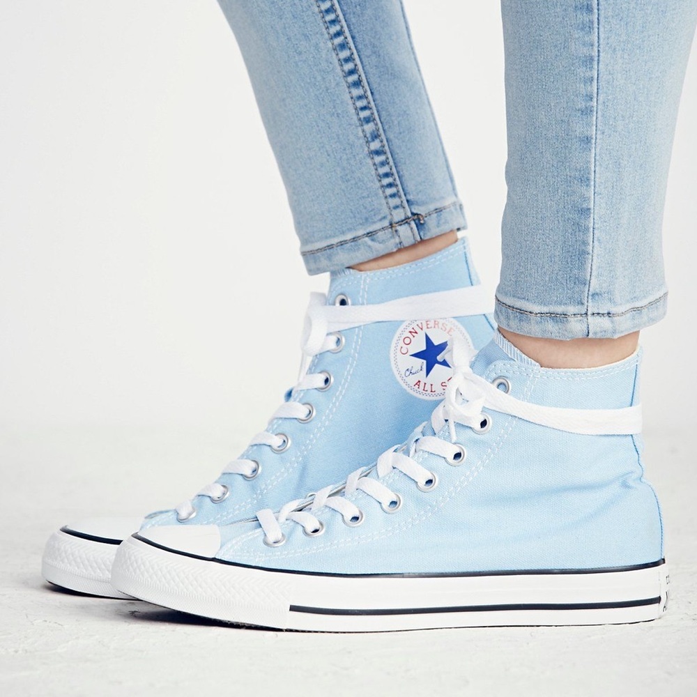 Light Blue Chuck Taylor High Tops